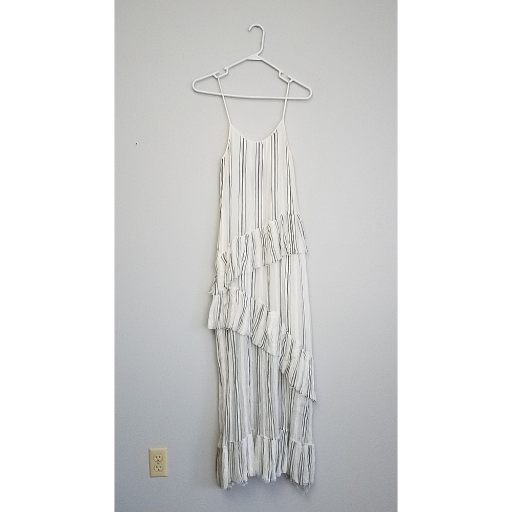 ATM Gauze Ruffle Slip Dress - Picture 3 of 6